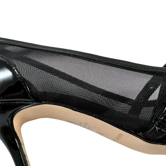 Marc Fisher Hadama 9M Black &amp; White Studded Spectator Pumps Shoes High Heels NEW