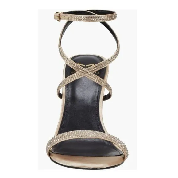 Marc Fisher LTD Cammile Ankle Strap Sandal in Light Natural Size 9.5