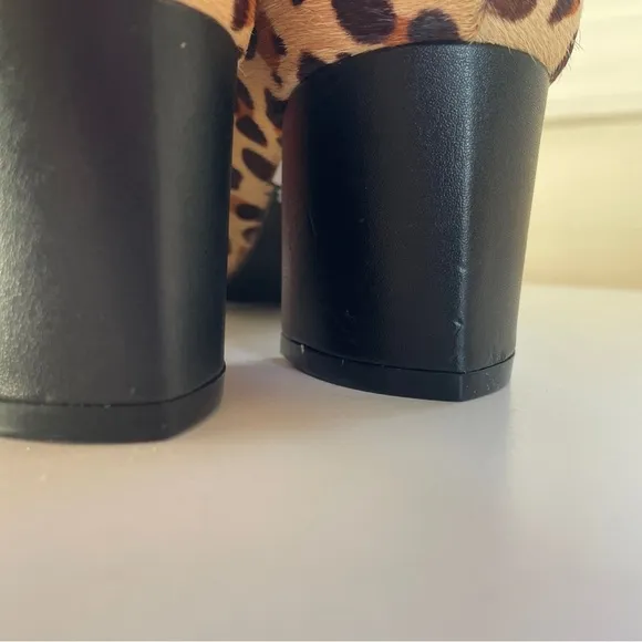 Marc Fisher NWOB Caitlin Leopard Print Calf Hair Pointed Toe Pump Heels Size 6.5