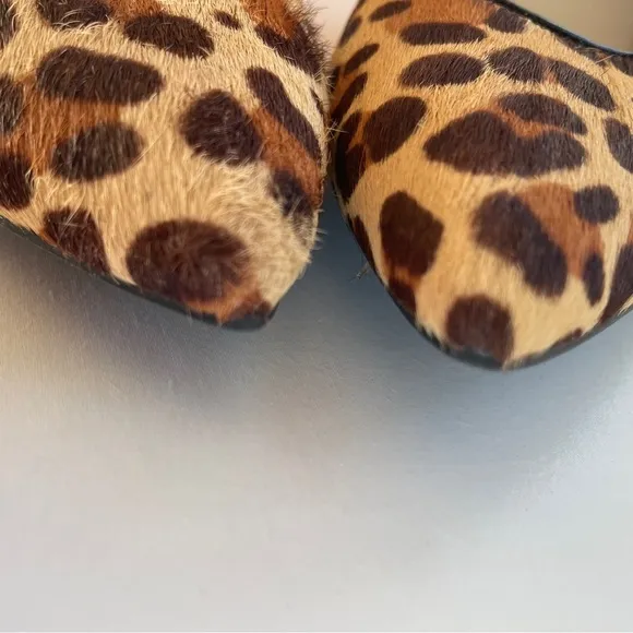 Marc Fisher NWOB Caitlin Leopard Print Calf Hair Pointed Toe Pump Heels Size 6.5