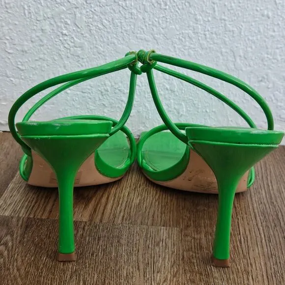 Marc Fisher Womens Green Square Toe Dareta Sandals Size 11