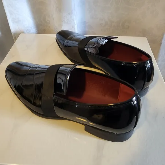 Marco Vitale Collection Men's Loafer Dress Shoes, Size 13, Black, Elegant, Party