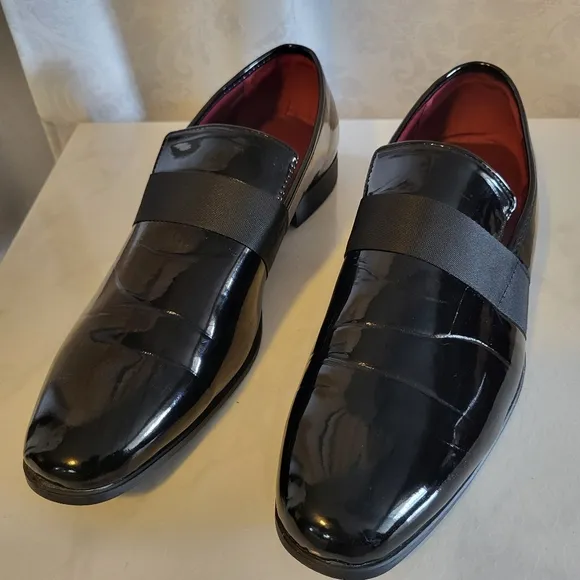 Marco Vitale Collection Men's Loafer Dress Shoes, Size 13, Black, Elegant, Party