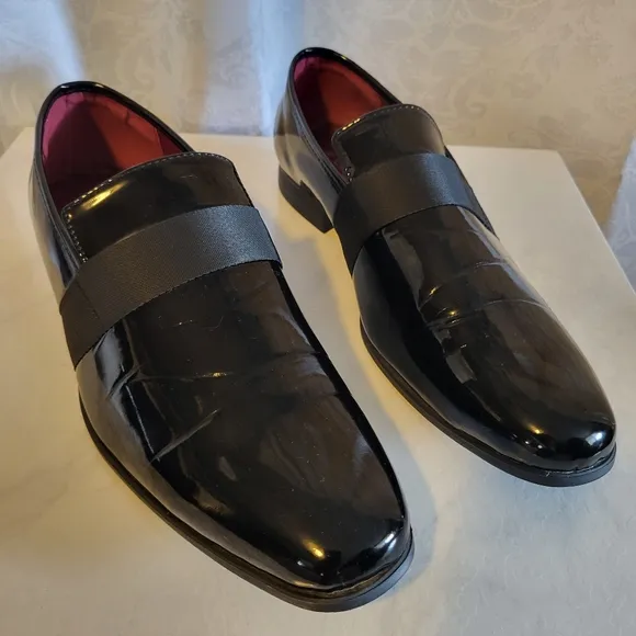 Marco Vitale Collection Men's Loafer Dress Shoes, Size 13, Black, Elegant, Party