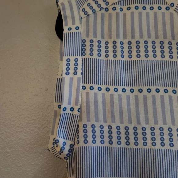 Marie Oliver Blue and White Striped Dress