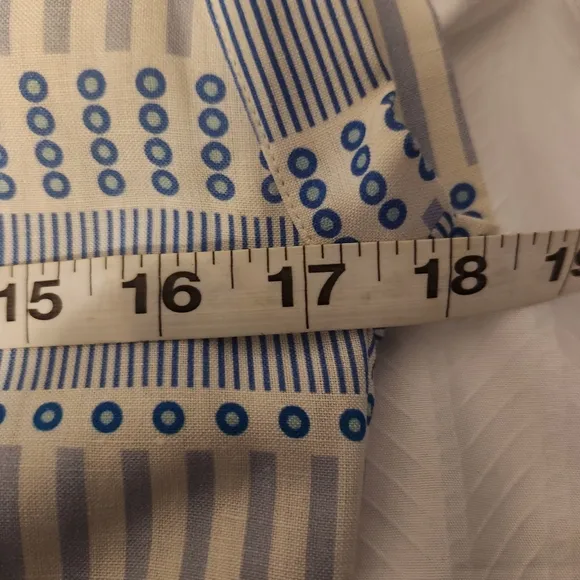 Marie Oliver Blue and White Striped Dress