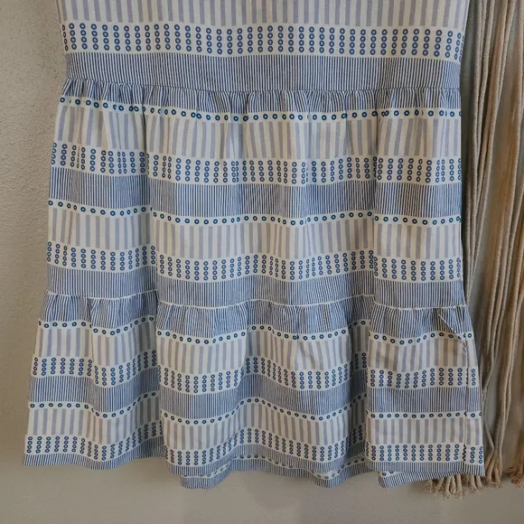 Marie Oliver Blue and White Striped Dress
