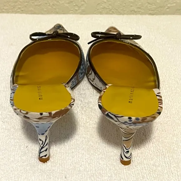 Martinez Valero Abstract Floral Shoes, Pumps. Made In Spain, EU Sz 41 US Sz 7.5