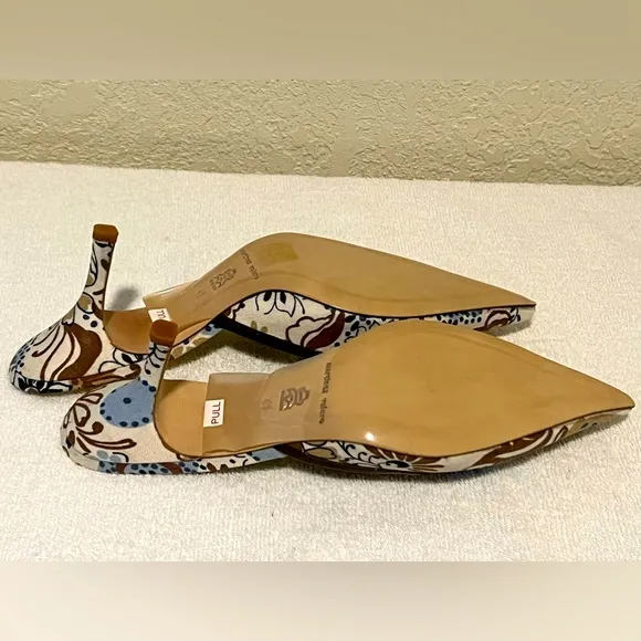 Martinez Valero Abstract Floral Shoes, Pumps. Made In Spain, EU Sz 41 US Sz 7.5