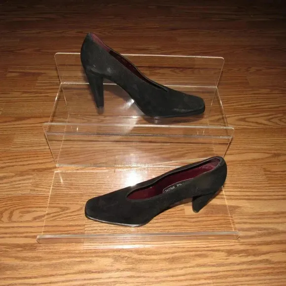 MARTINEZ VALERO Leather Suede Pump Heels Shoes 8AA
