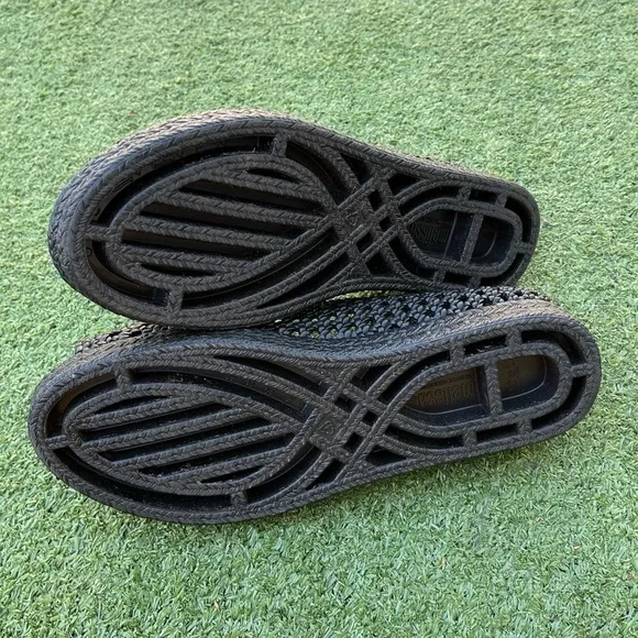 Melissa x jason Wu Black Woven Open Toe Shoes Preowned summer condition casual 7