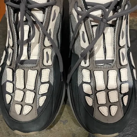 Men Amiri Sneakers, Size 11, Smoke Grey, White, Silver