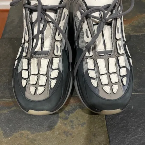 Men Amiri Sneakers, Size 11, Smoke Grey, White, Silver
