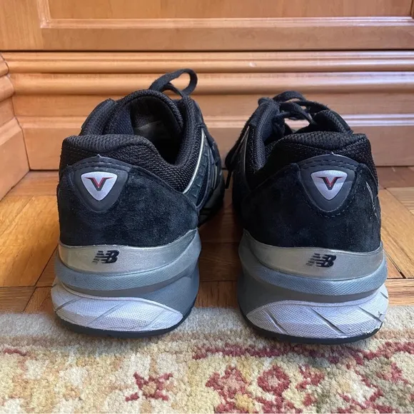 Men Black Gray New Balance 990v5 Size 12