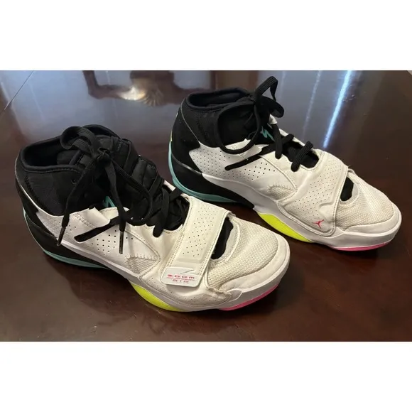 Men Nike Jordan Zion 2 Basketball Shoes Size 10 White Black  Green DO9161 107