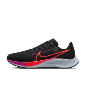 Men Size 9.5- Nike Air Zoom Pegasus 38 Black Hyper Violet Running Shoes Wmns 11