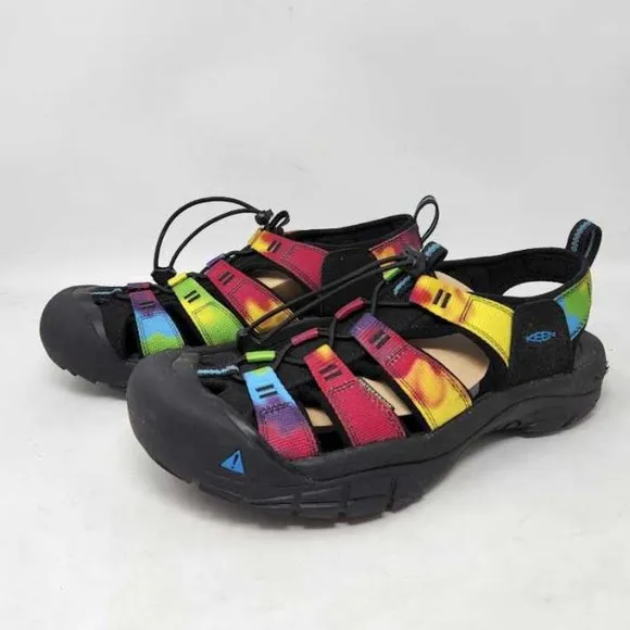 Men's 10 Keen Newport Retro Original Tie Dye water sandals hiking shoes