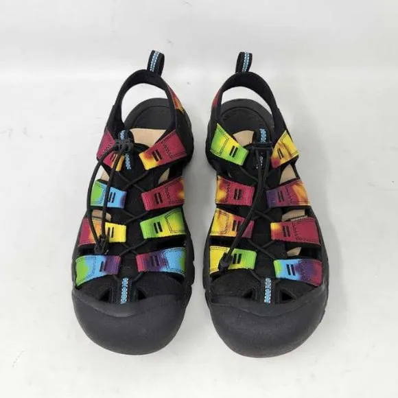 Men's 10 Keen Newport Retro Original Tie Dye water sandals hiking shoes