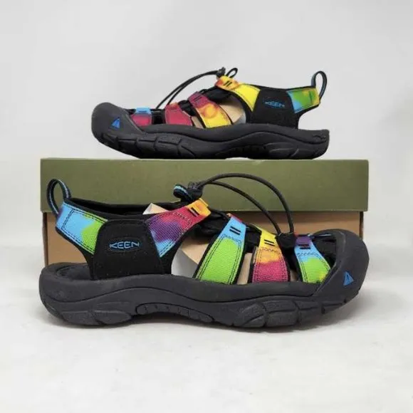 Men's 10 Keen Newport Retro Original Tie Dye water sandals hiking shoes