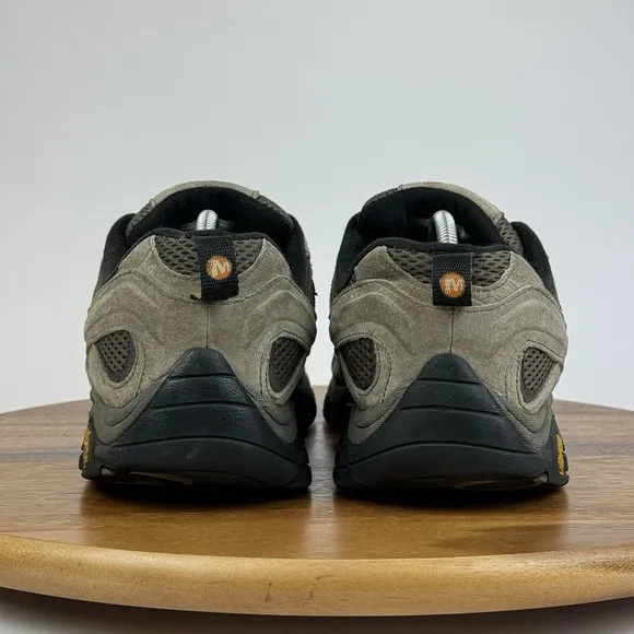Mens Merrell Moab 2 Vent Taupe Brown Leather Low Trail Hiking Shoes Size 12 W