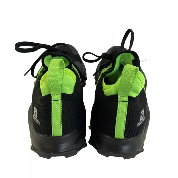 Mens Salomon Mad Cross Hiking Trail Running Shoes Sneakers Sz 8 Black Green