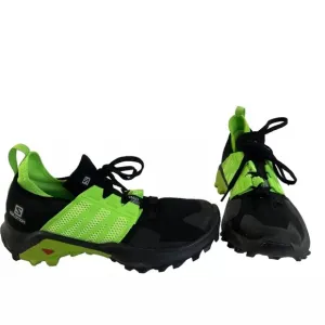 Mens Salomon Mad Cross Hiking Trail Running Shoes Sneakers Sz 8 Black Green