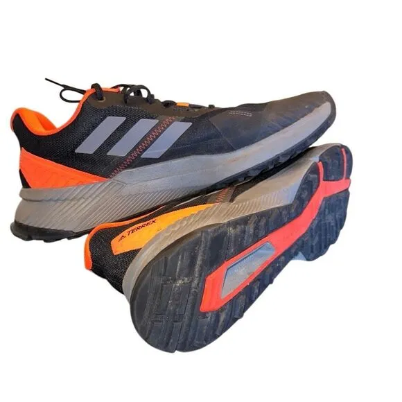 Mens Size 12 Adidas Terrex Soulstride “Black Solar Red” Hiking Shoes FY9214
