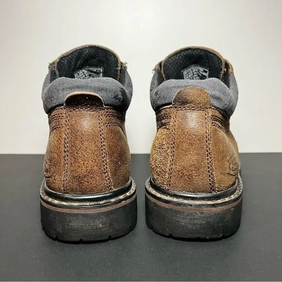 Mens SKECHERS Alley Cats Brown Leather Outdoor Boots / Size 9