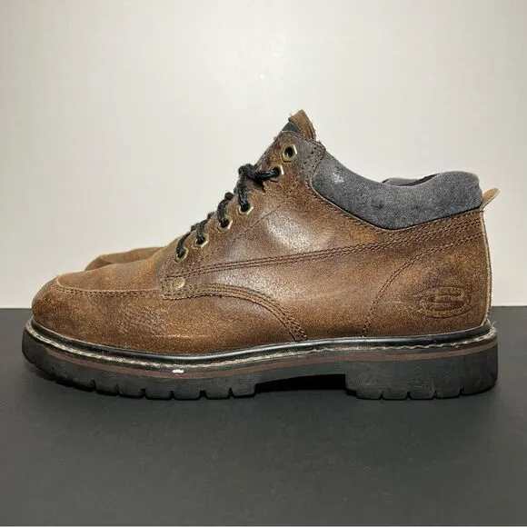 Mens SKECHERS Alley Cats Brown Leather Outdoor Boots / Size 9