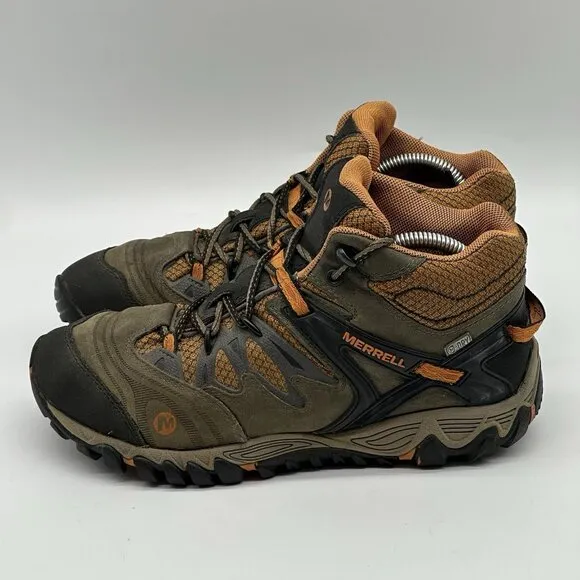 Merrell All Out Blaze Boulder Tanga Outdoor Mid Hiking Boots - Men's Size 8.5