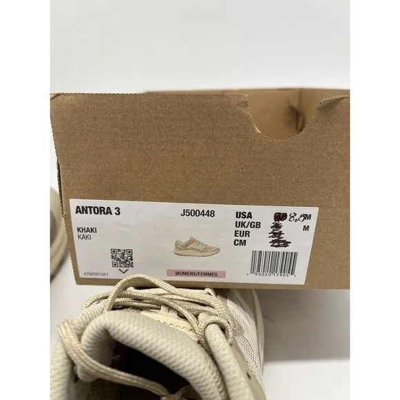 Merrell Antora 3 Beige Trail Athletic Shoes Women's Size 8.5 MSRP $125