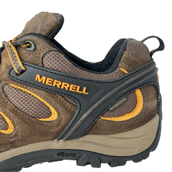 Merrell Black Slate Chameleon 5 Waterproof Vibram Sole Hiking Shoes Size 11.5