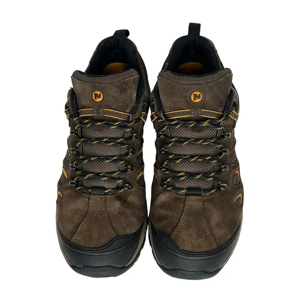 Merrell Black Slate Chameleon 5 Waterproof Vibram Sole Hiking Shoes Size 11.5