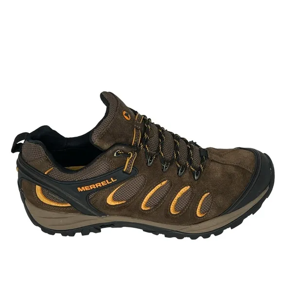 Merrell Black Slate Chameleon 5 Waterproof Vibram Sole Hiking Shoes Size 11.5