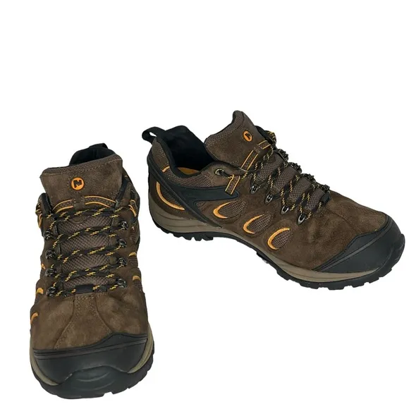 Merrell Black Slate Chameleon 5 Waterproof Vibram Sole Hiking Shoes Size 11.5