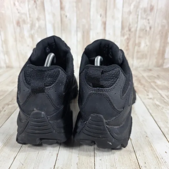 Merrell Moab 2 Vent Hiking Trail Shoes All Black Breathable Mens Size 10.5