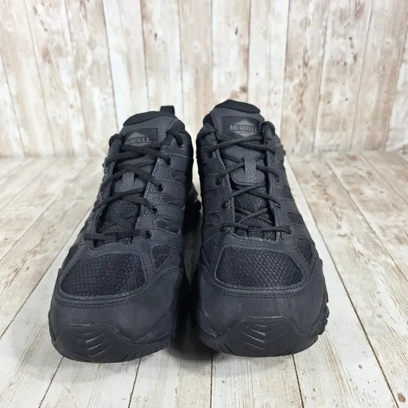 Merrell Moab 2 Vent Hiking Trail Shoes All Black Breathable Mens Size 10.5