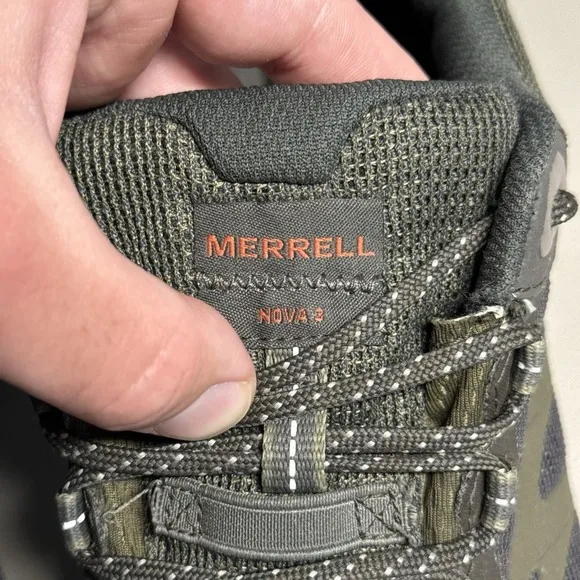 Merrell Shoes Men US 10.5 / UK 10 Olive Green Nova 3‎ GTX Gortex Hiking Outdoors