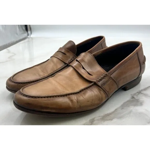 M.Gemi Penny Loafer Men Shoes 42.5 The Volo Due Sun Tan Burnished