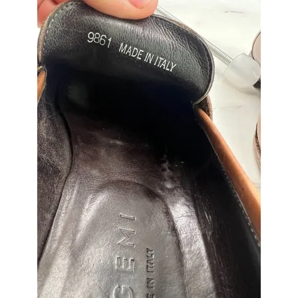 M.Gemi Penny Loafer Men Shoes 42.5 The Volo Due Sun Tan Burnished