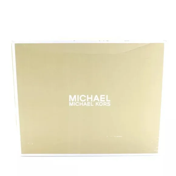 Michael Kors *Kimberly* MK logo beige vanilla wedge espadrille sandals 8