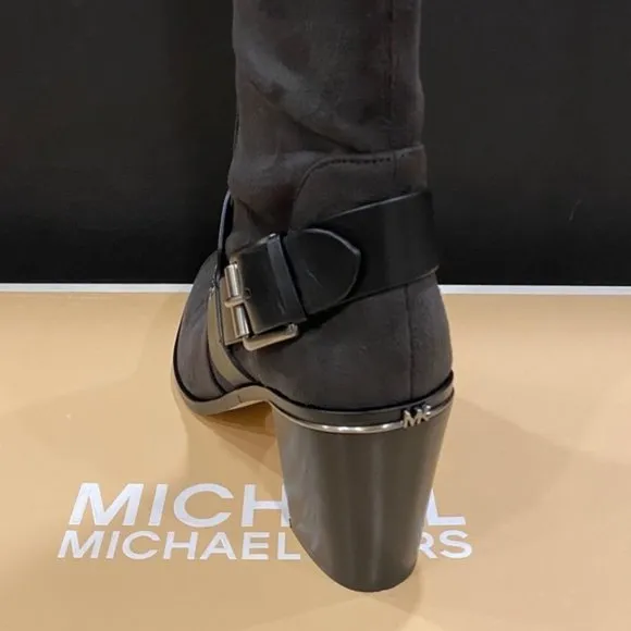 Michael Kors MK Charcoal Brody Over-The-Knee Tall Boots Shoes Heels Pumps NEW