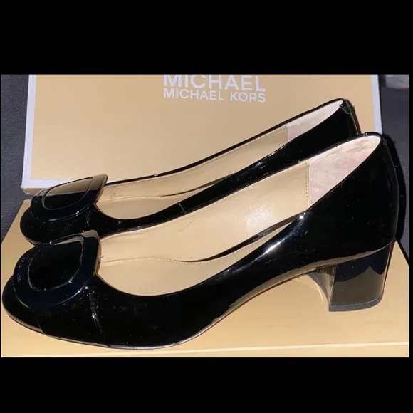 Michael Kors Pauline Mid Pumps shoes Michael Kors shoes patent shoes