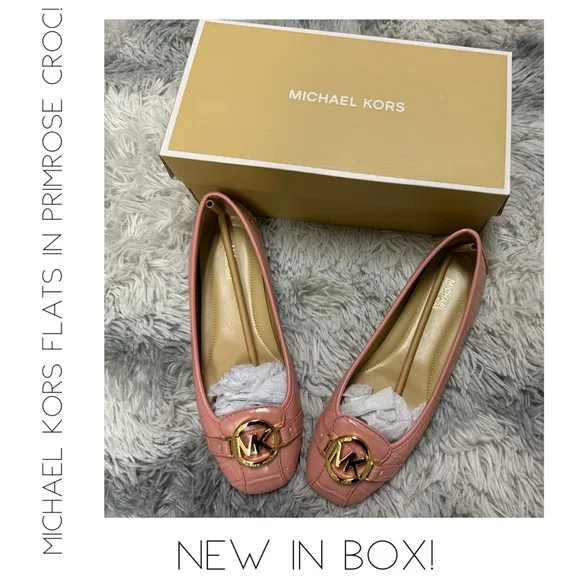 Michael Kors Primrose Croc Flats