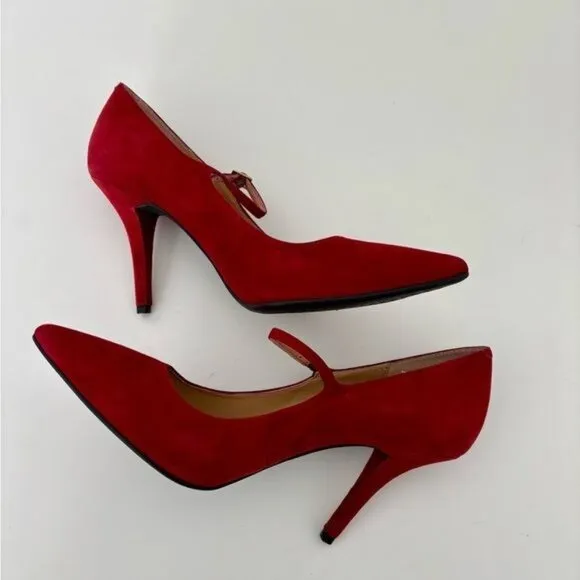 Michael Kors Pump 11 Suede Mary Jane Dark Academia Preppy Chic Quiet Luxury