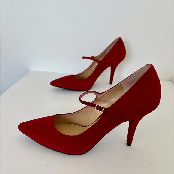 Michael Kors Pump 11 Suede Mary Jane Dark Academia Preppy Chic Quiet Luxury