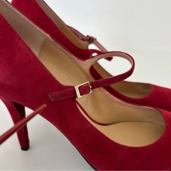 Michael Kors Pump 11 Suede Mary Jane Dark Academia Preppy Chic Quiet Luxury