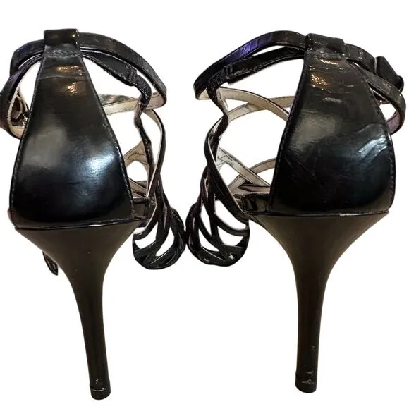 Michael Kors Women's Jessie Strappy Stiletto Heels Black Size 8.5