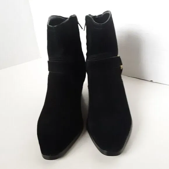 Michael Kors Women's size 6.5M Black Color Suede Harness Ankle Boot