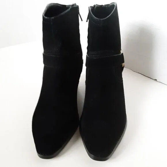 Michael Kors Women's size 6.5M Black Color Suede Harness Ankle Boot